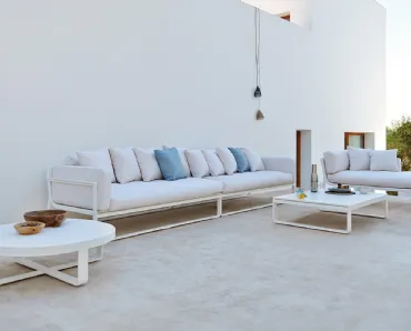 Salotto per outdoor in metallo Flat di Gandia Blasco