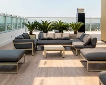 Pouf Flat Sectional di Gandia Blasco