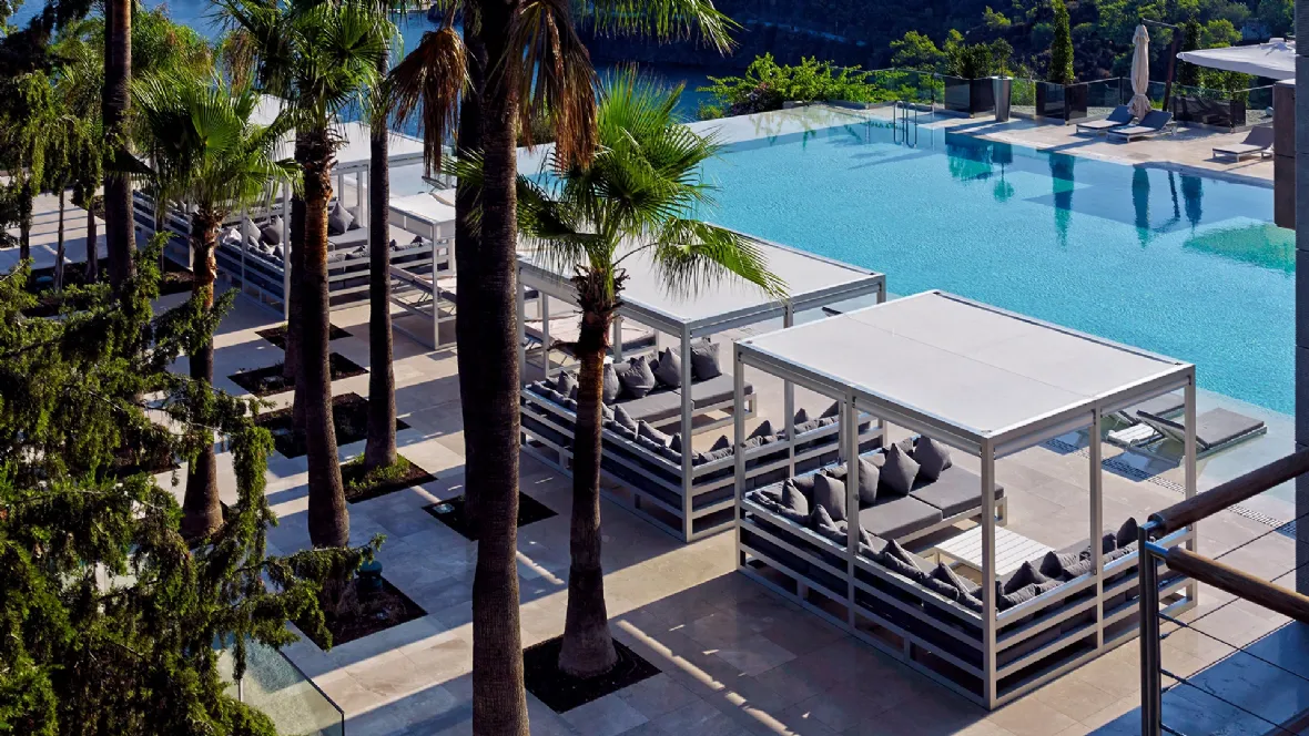 Gazebo con divano Pergola Sofa di Gandia Blasco
