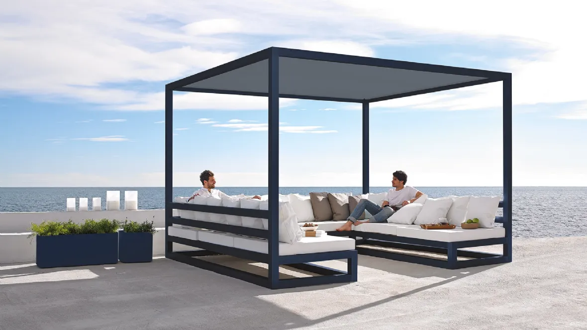 Gazebo con divano Pergola Sofa di Gandia Blasco
