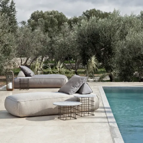 Lettino prendisole Shape Outdoor di Flexteam