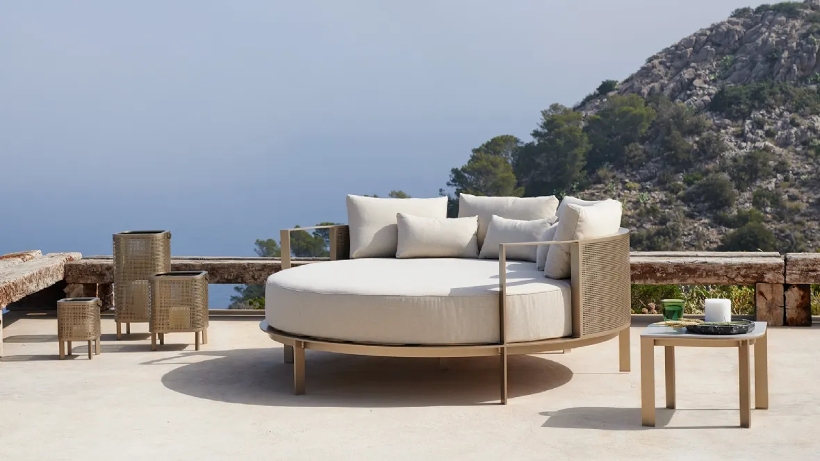 Sdraio Solanas Round chill bed di Gandia Blasco