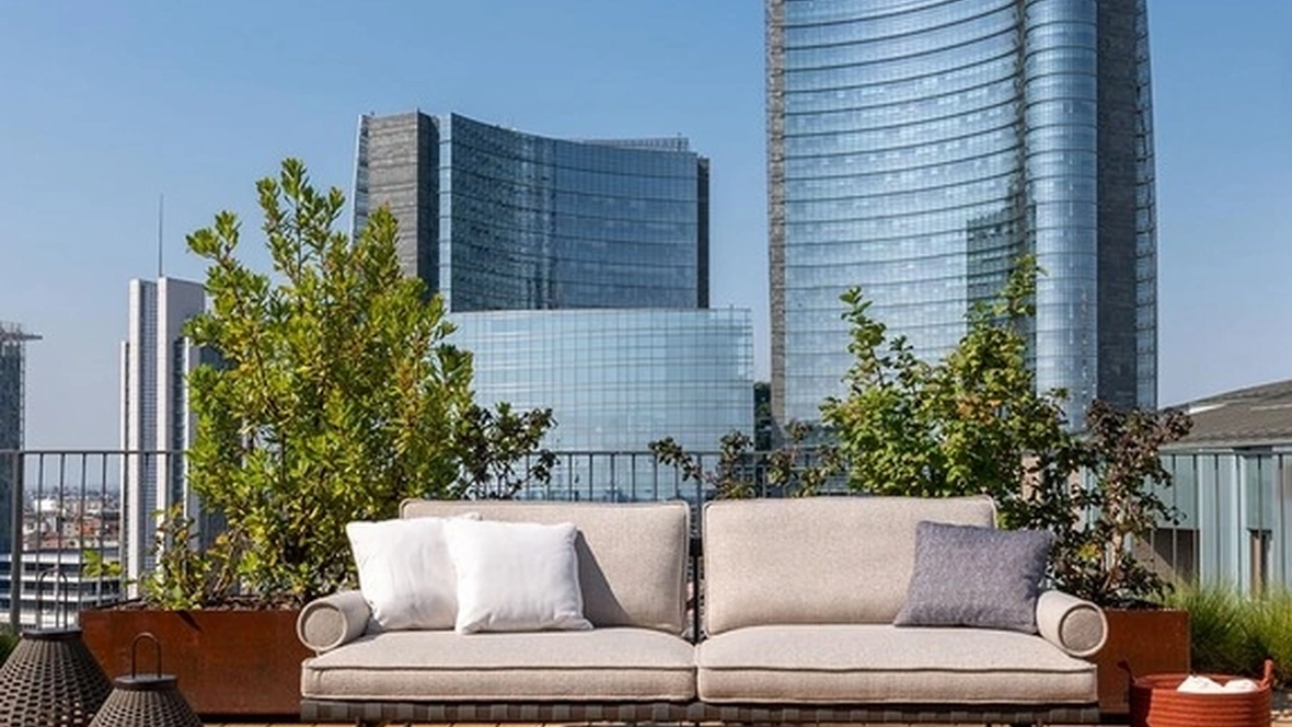 Divano da esterno Souvenir D'Italie di Poltrona Frau