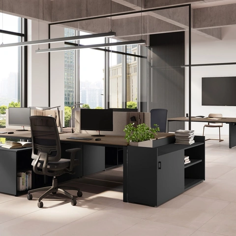 Scrivania operativa 5th Element di Las Mobili