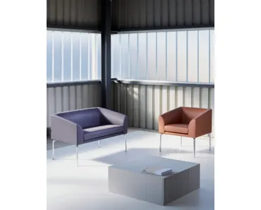 Divanetto e Poltroncina solidi e leggeri Alias As Soft Seating di Vaghi