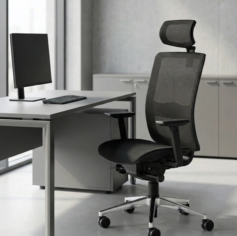 Seduta operativa Bursa Air Advanced Swivel Chair di Vaghi