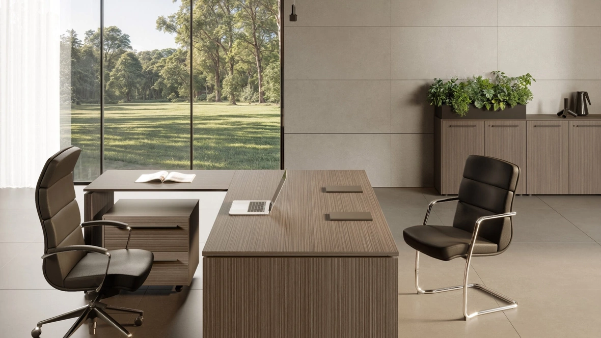Scrivania direzionale EOS di Las Mobili