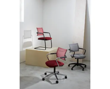Seduta per ospiti dal design contemporaneo Expo Light Guest Chair di Vaghi